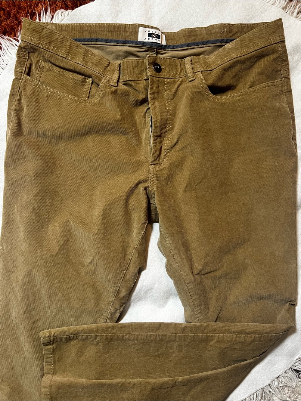 Joseph Abboud Men's Corduroy Pants in Beige 42x32